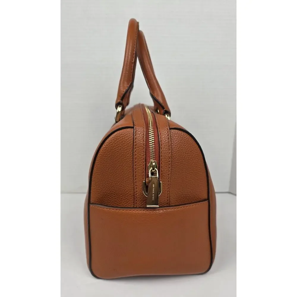 Michael Kors Orange Leather Studio Mercer Medium‎ Satchel Crossbody